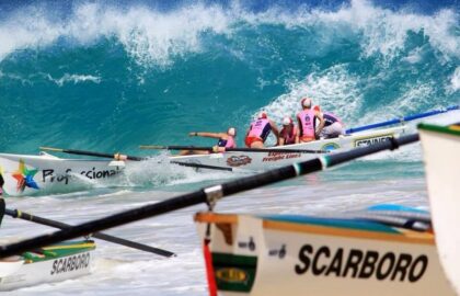 Professionals in the surf!