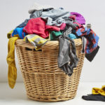 Remove dirty clothes from laundry.