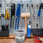 Organise tools and equipment in your garage.