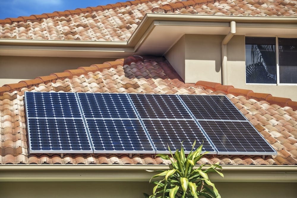 Image of solar panels on a rooftop